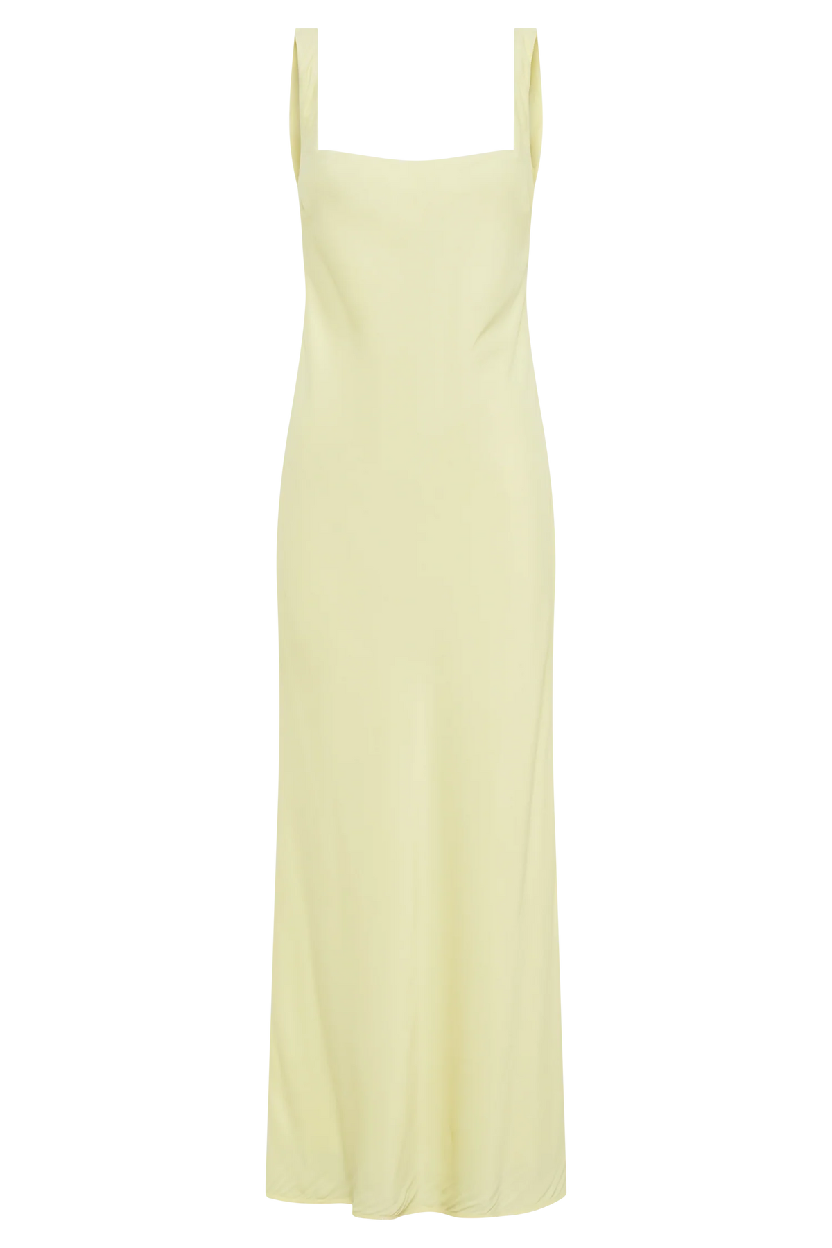 Ensley Satin Maxi Dress Light Yellow