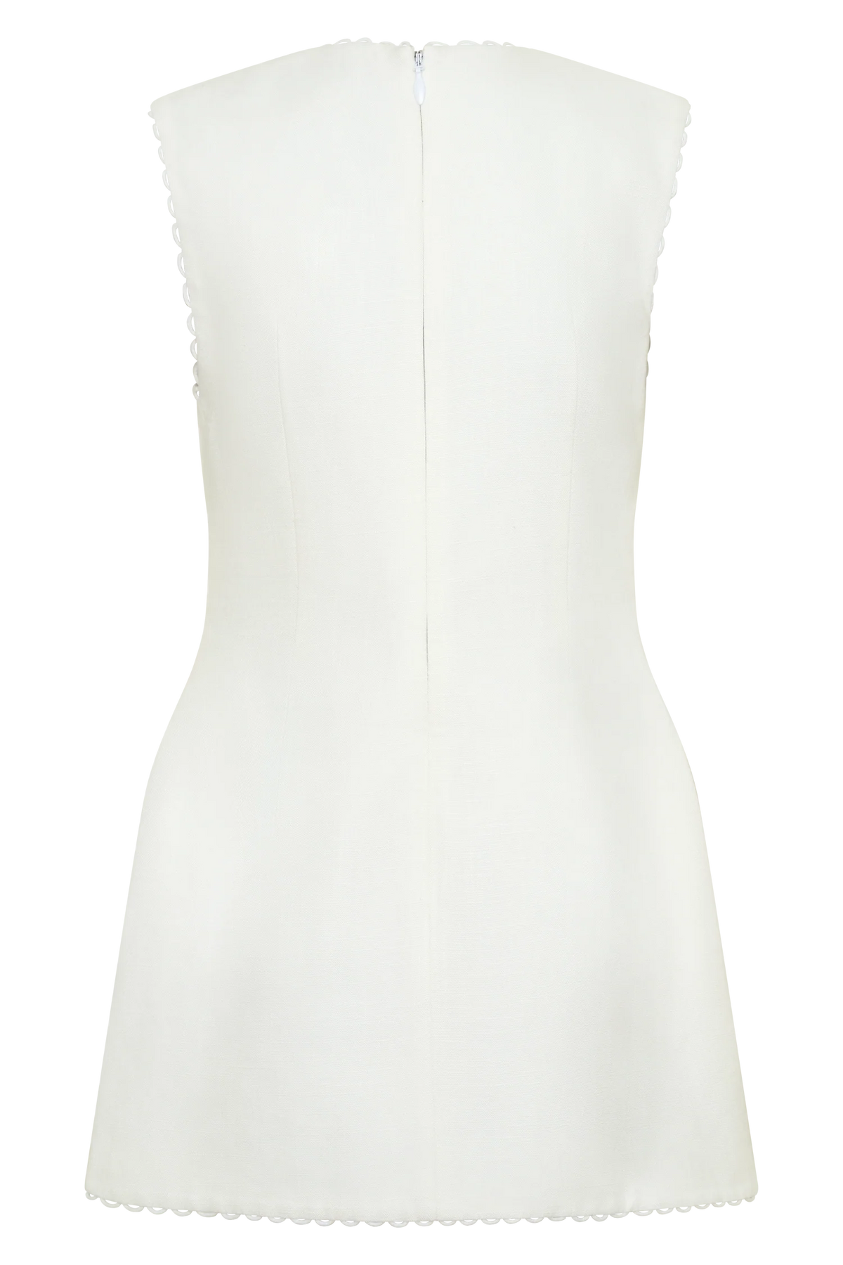 Antonella Linen Mini Dress White