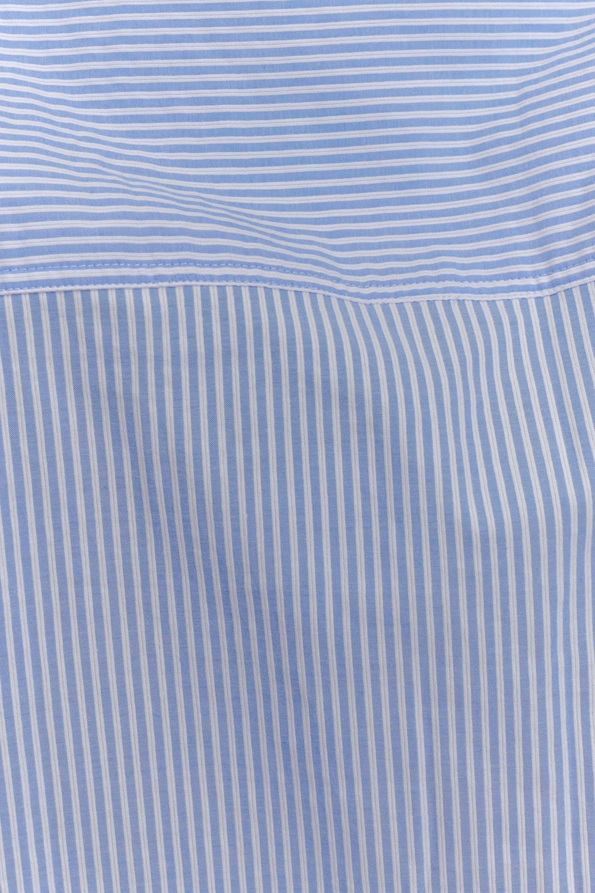 Hansen Oversized Shirt Blue Pinstripe