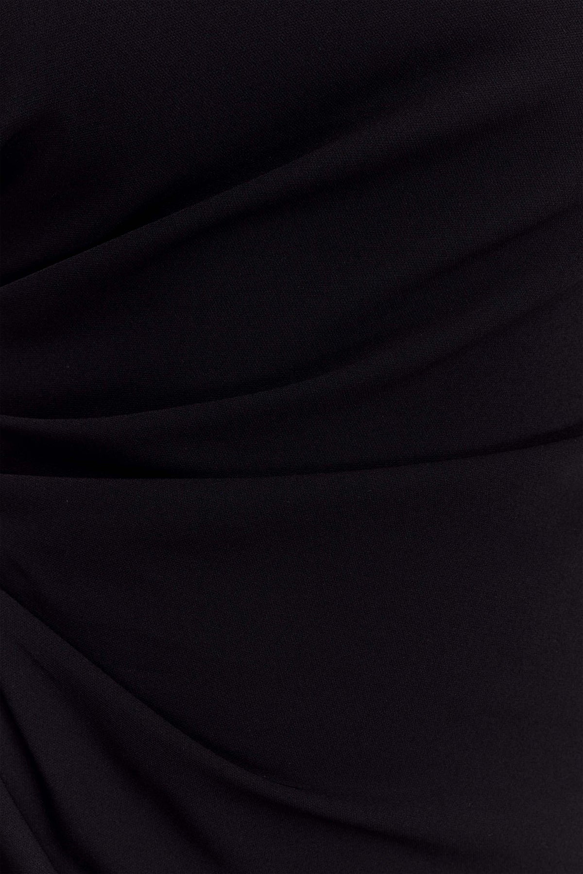 Adalyn One Shoulder Crepe Maxi Dress Black