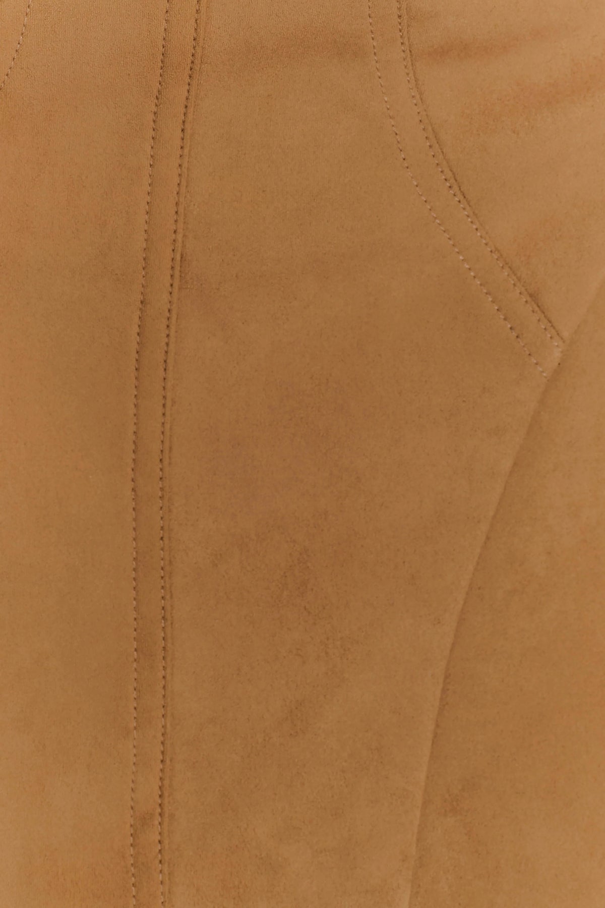 Andy Faux Suede Mini Dress Camel