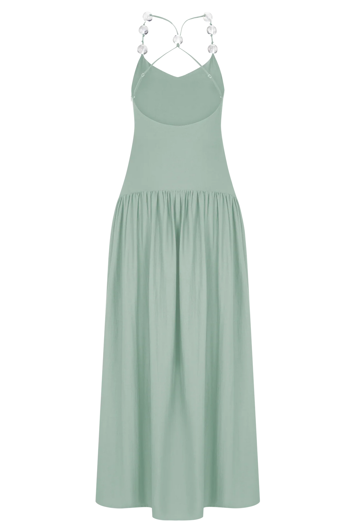 Darling Linen Maxi Dress Sage