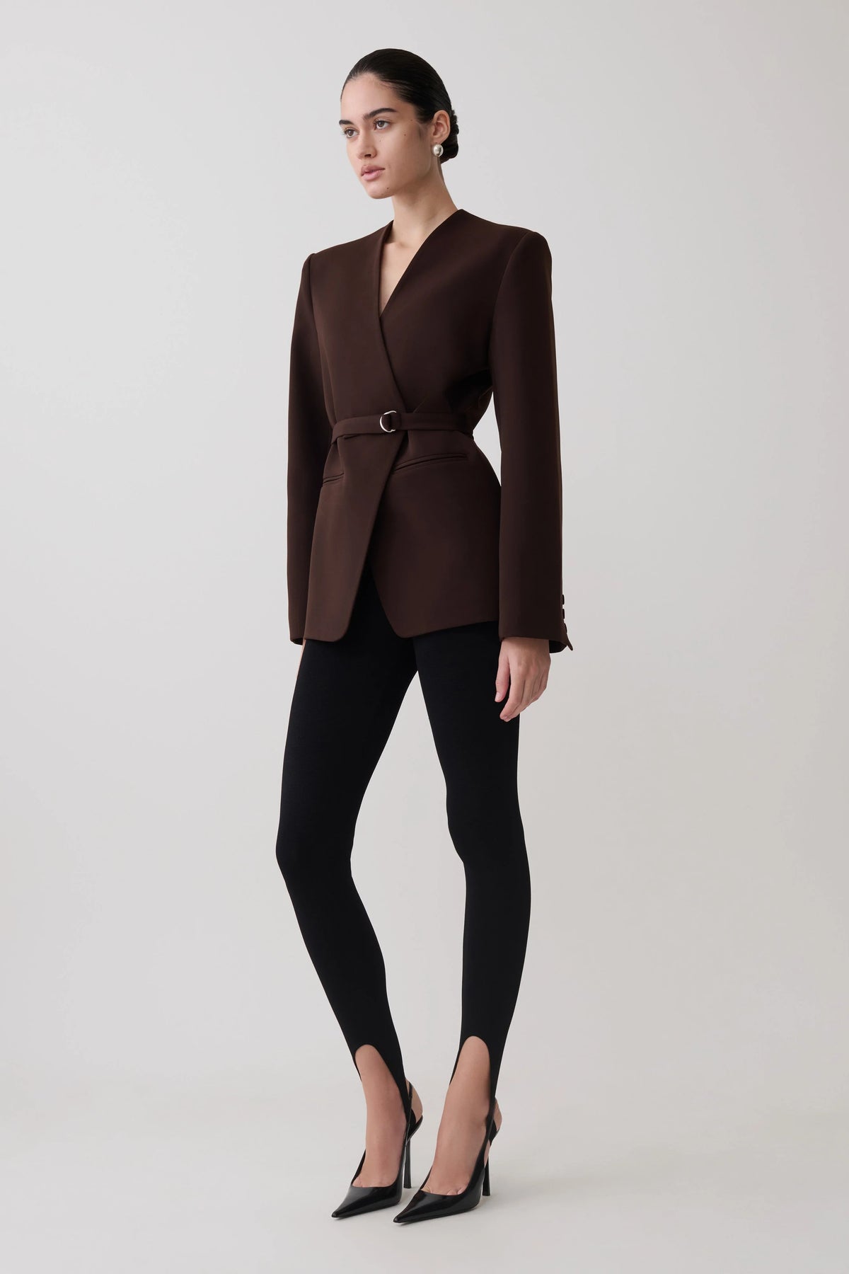 Valerie Stirrup Leggings Black