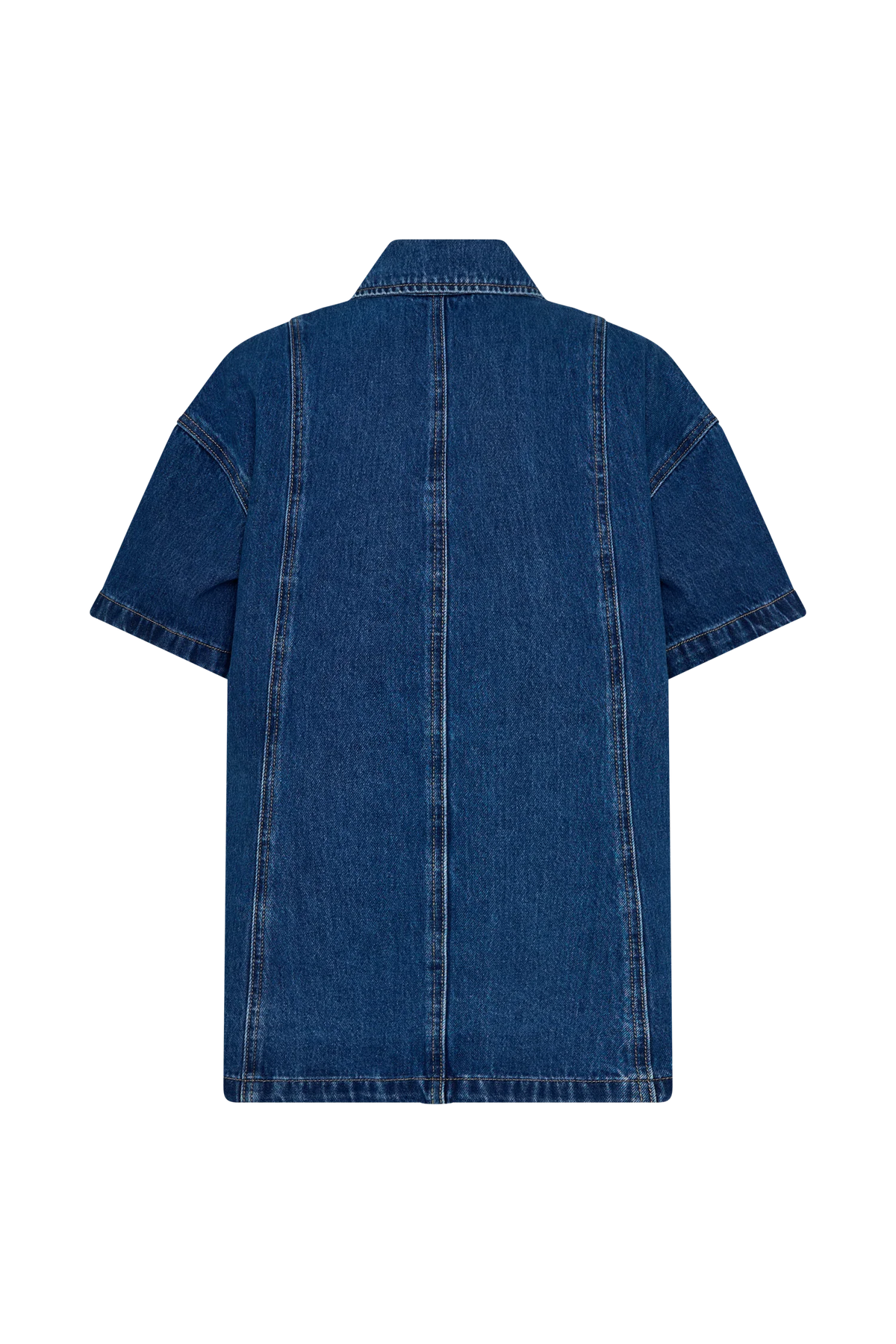 Maya Oversized Denim Shirt Dark Blue