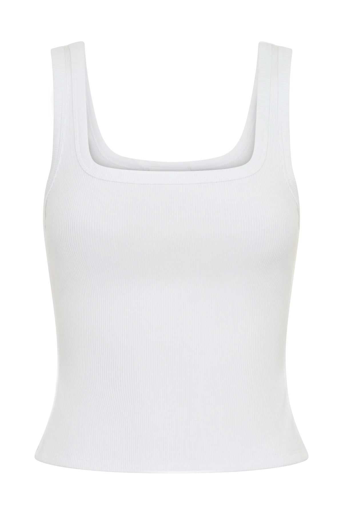 Ismay Square Neck Tank White