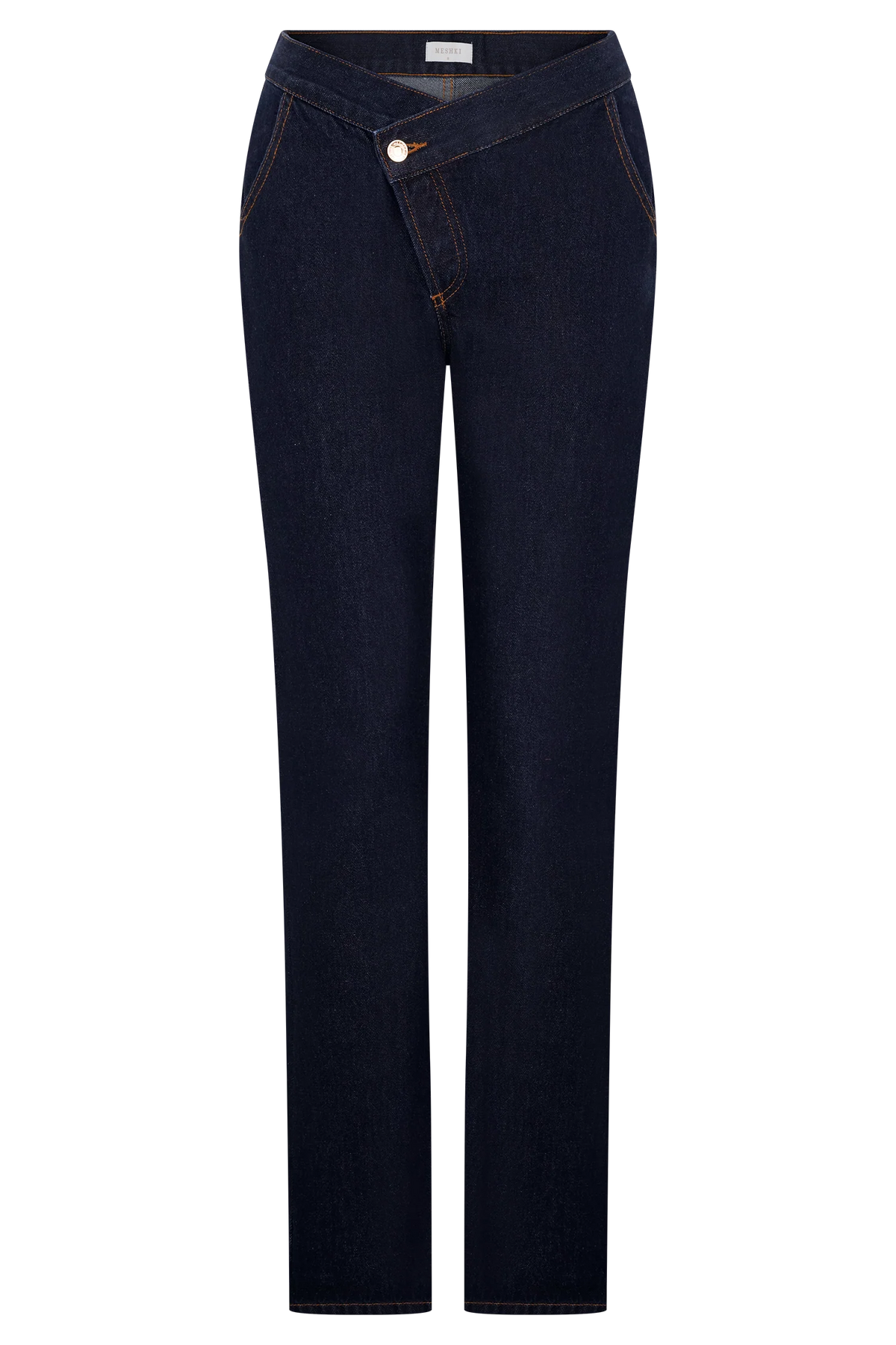 Remington V Front Straight Leg Jeans Indigo Blue