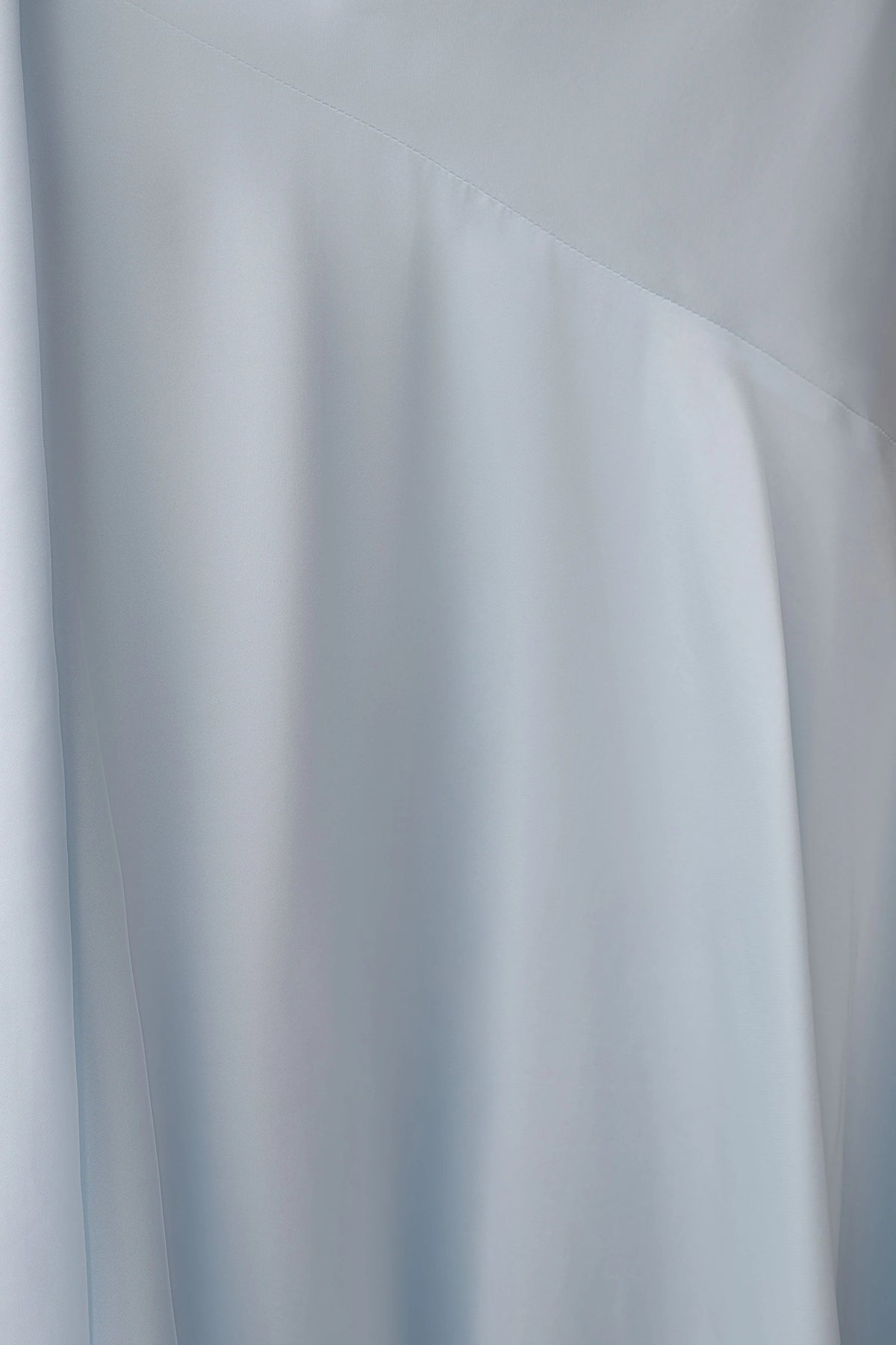 Evelina Halter Asymmetric Hem Midi Dress Ice Blue