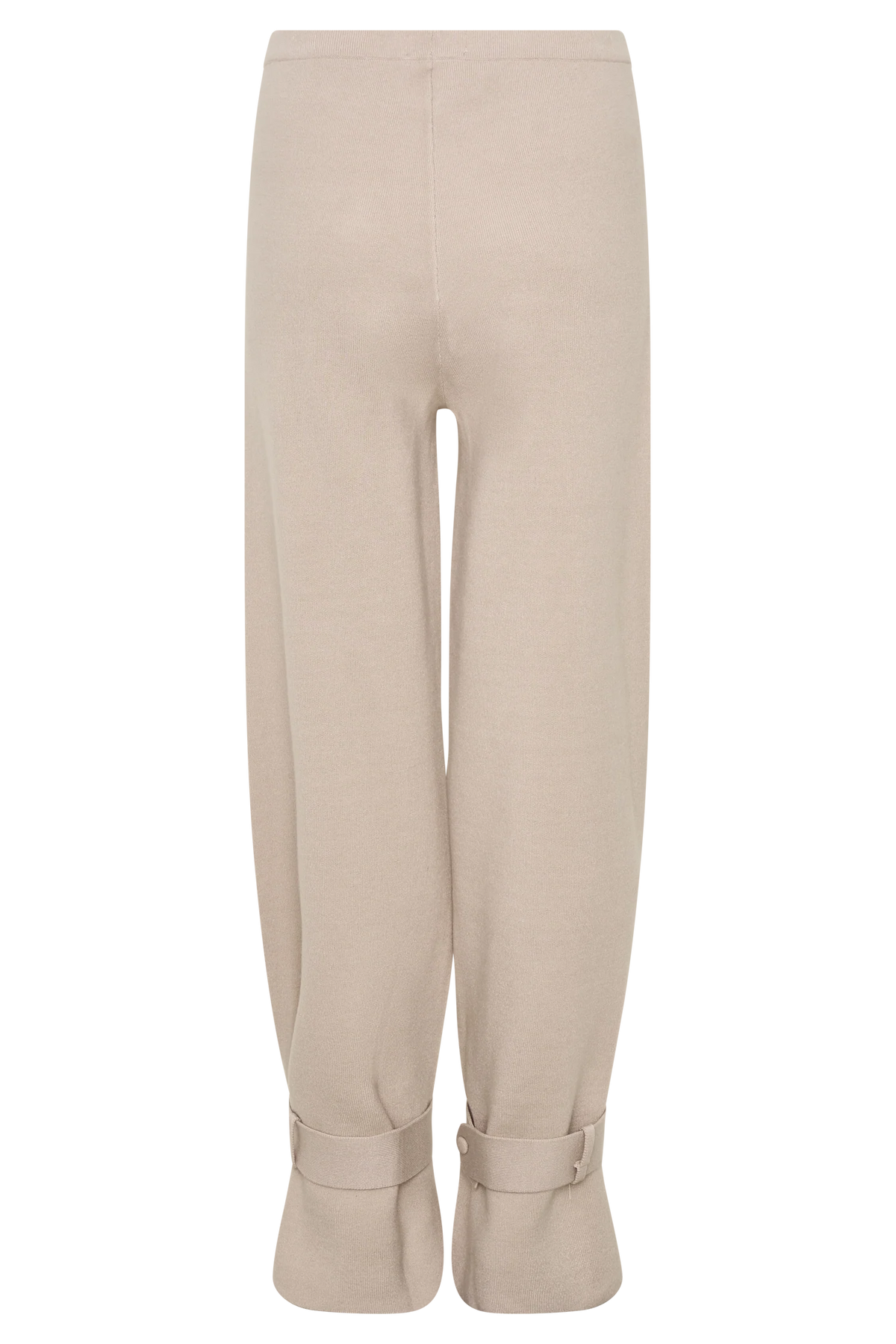 Blaine Knit Cuffed Wide Leg Pants Oat Marle