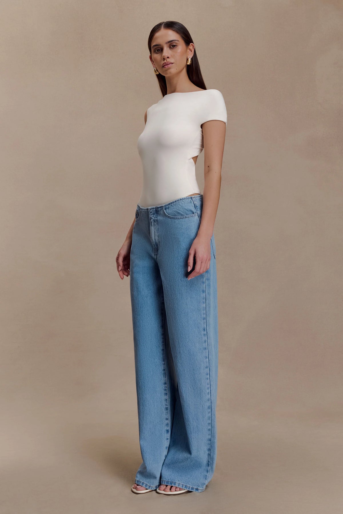 Niamh Modal Twist Back Bodysuit Ivory