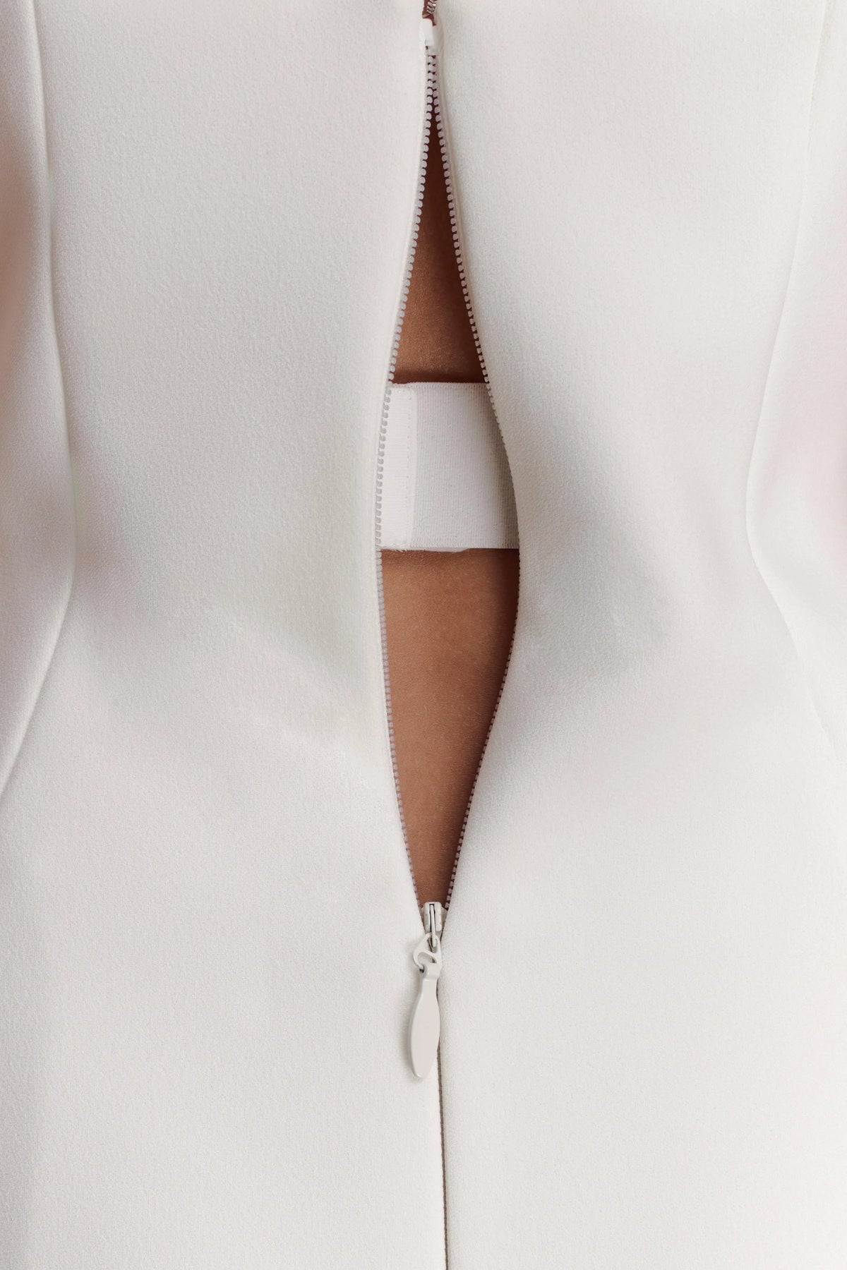 Hilda Embellished Strapless Maxi Dress White