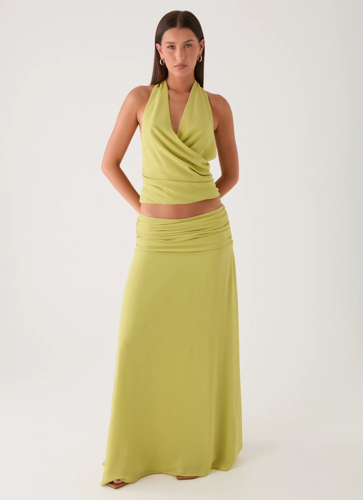 Willowmena Maxi Skirt Lime