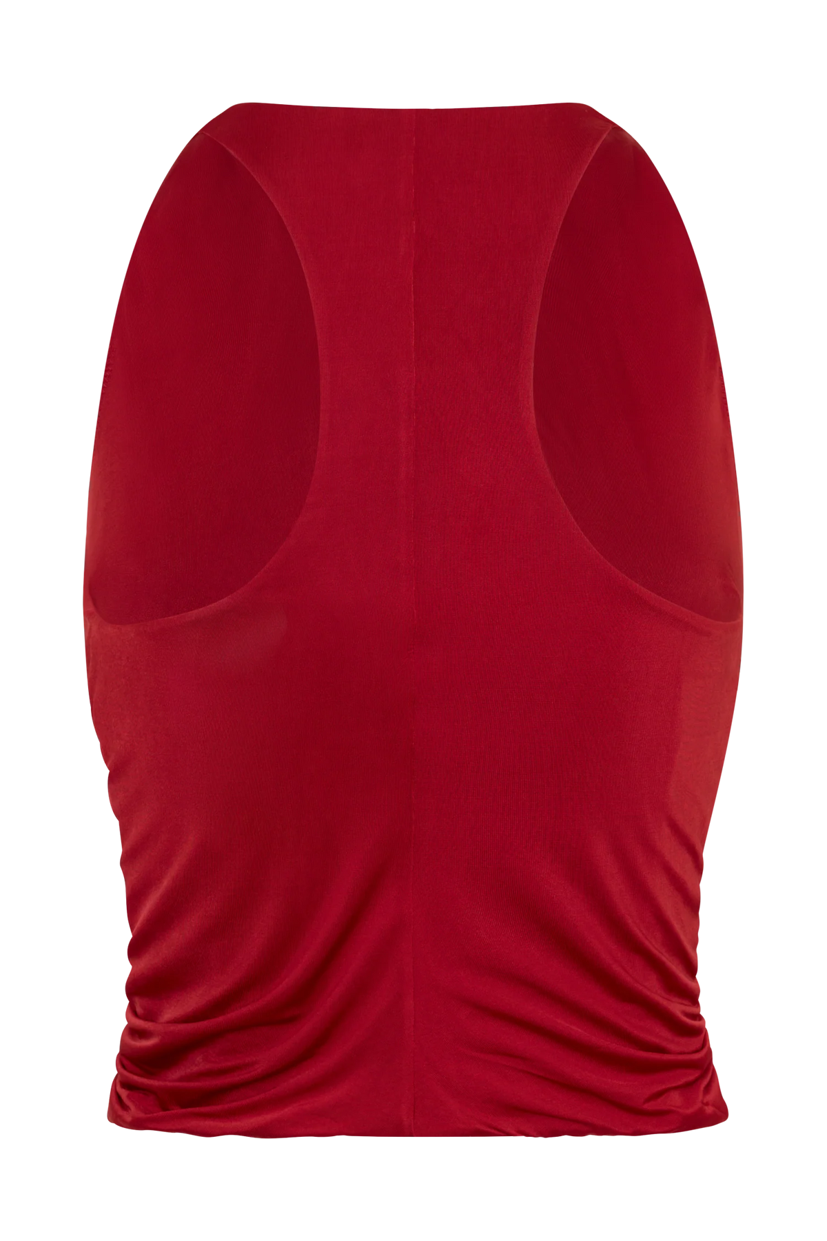 Alessandra Slinky Ruffle Top Ruby