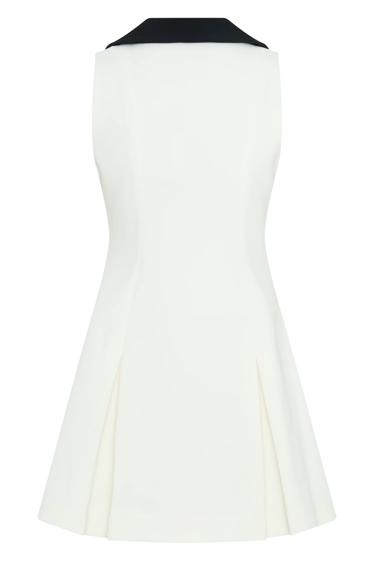 Oli Sleeveless Contrast Mini Dress Ivory Black