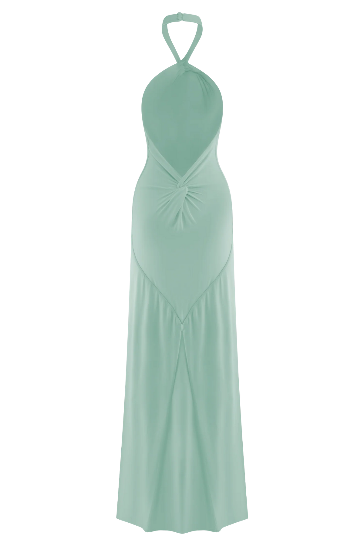 Elyna Slinky Halter Maxi Dress Lagoon