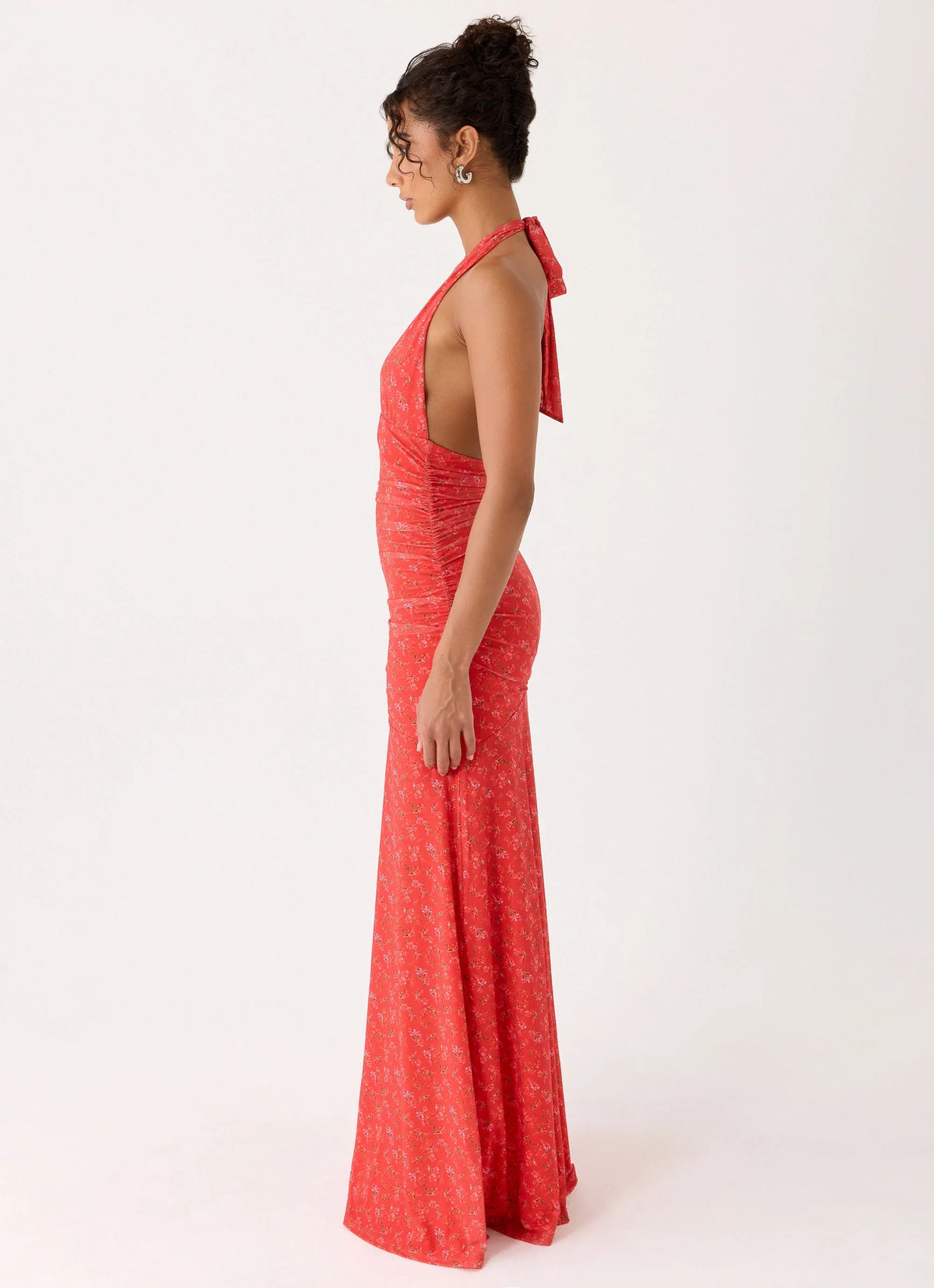 Esme Maxi Dress Magenta Red Rose