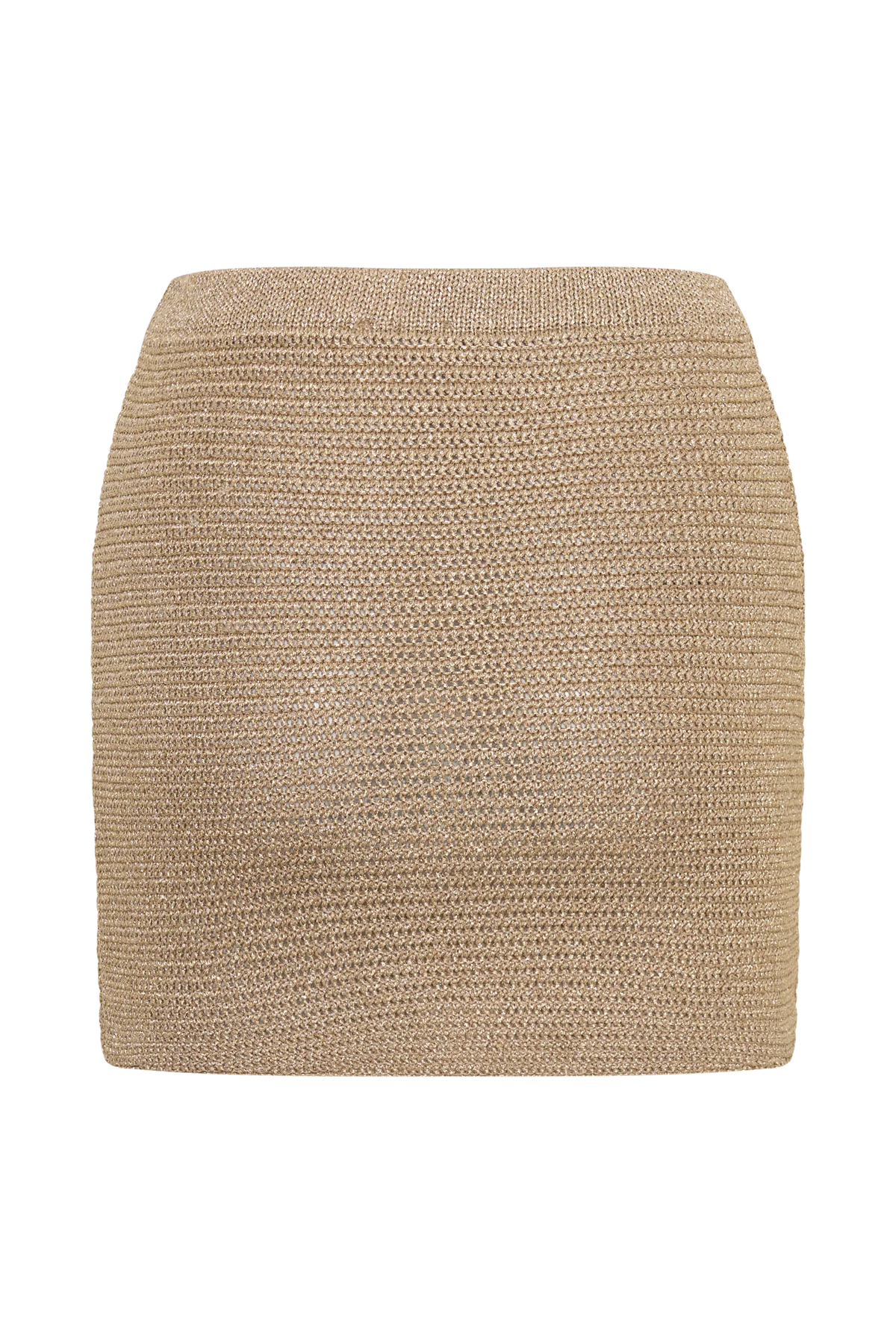 Stan Lurex Mini Skirt Gold