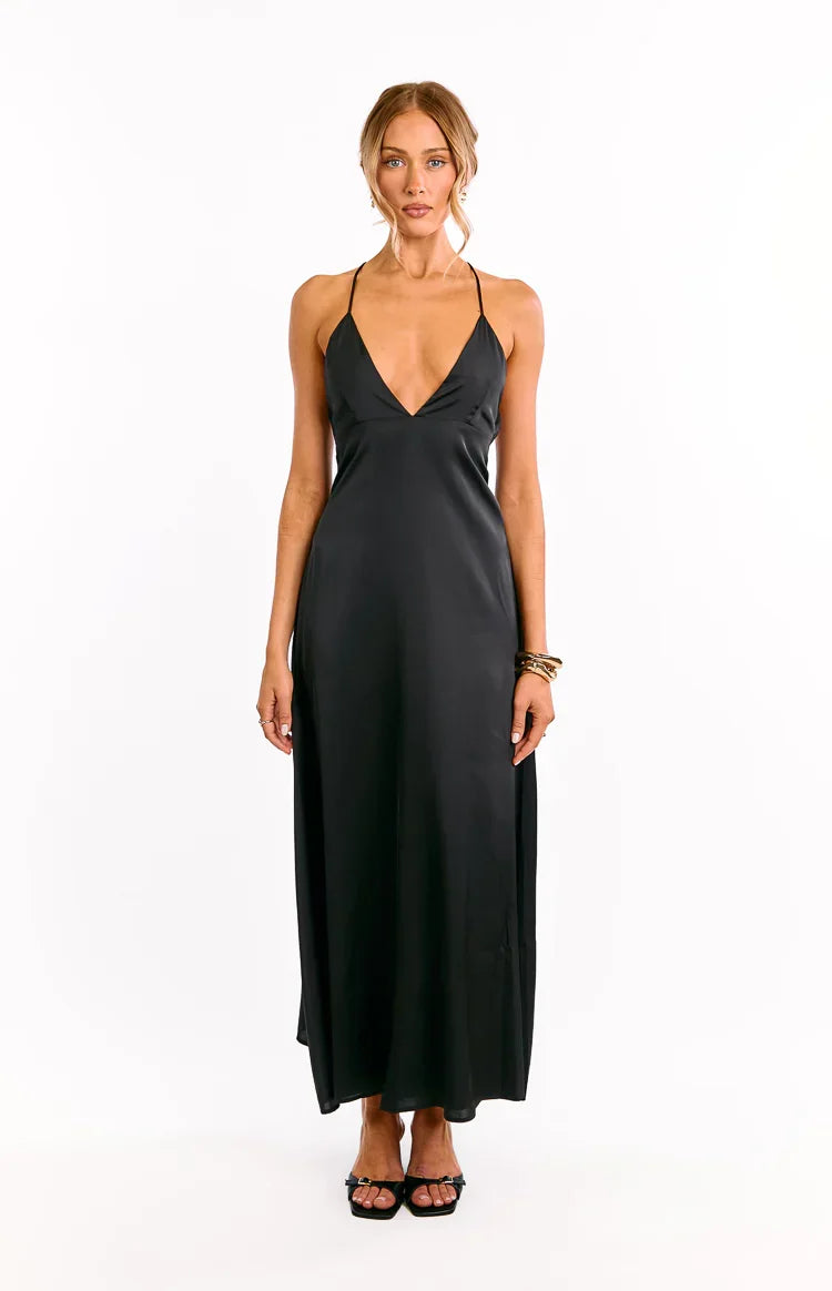 Nakita Black Maxi Dress