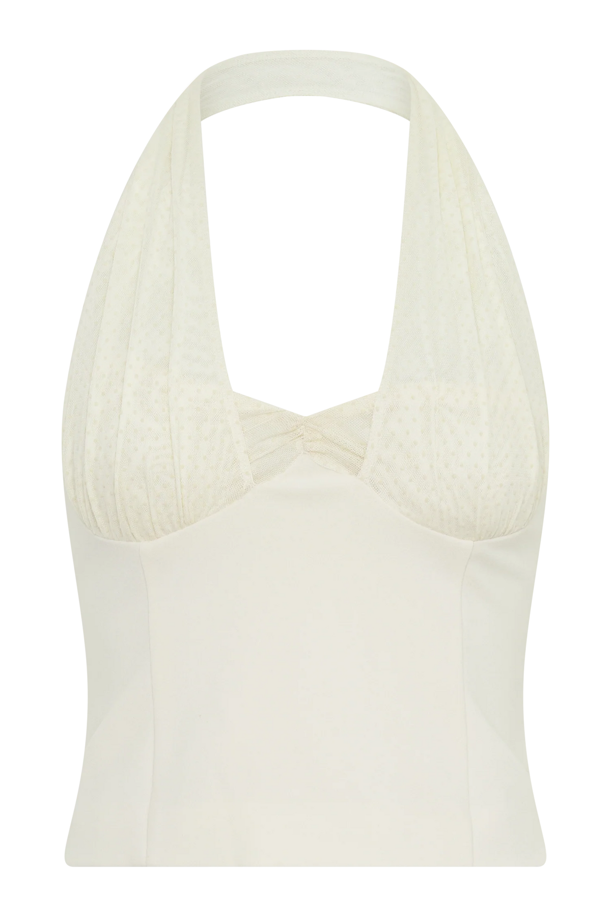 Cressida Crepe Halter Top Ivory