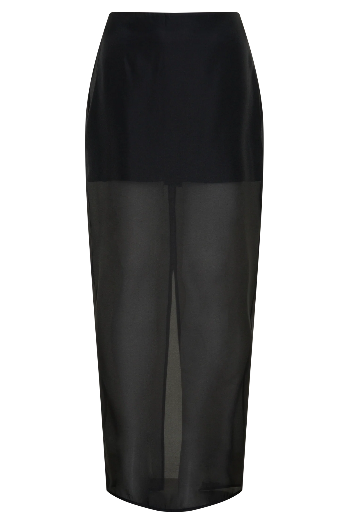 Ximena Organza Maxi Skirt Black