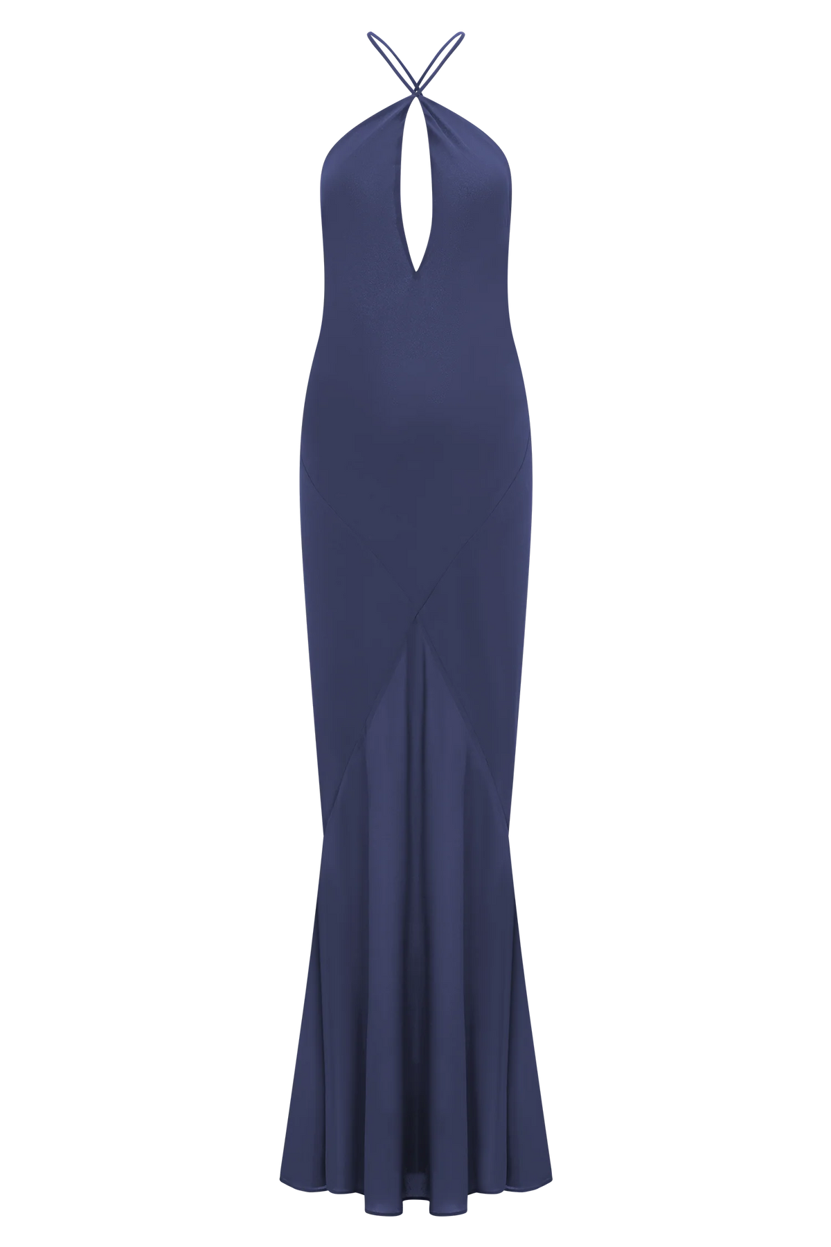 Nerea Slip Halter Maxi Dress Purple Ink