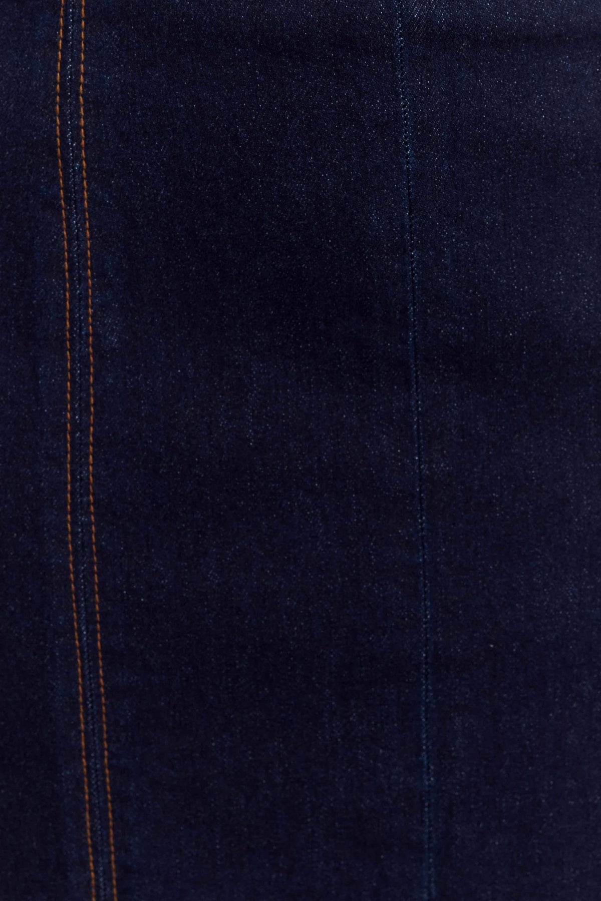 Shauna Denim Halter Midi Dress Indigo Blue