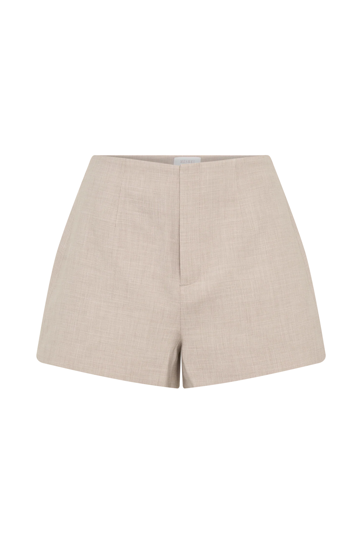 Solenne Suiting Shorts Natural Marle