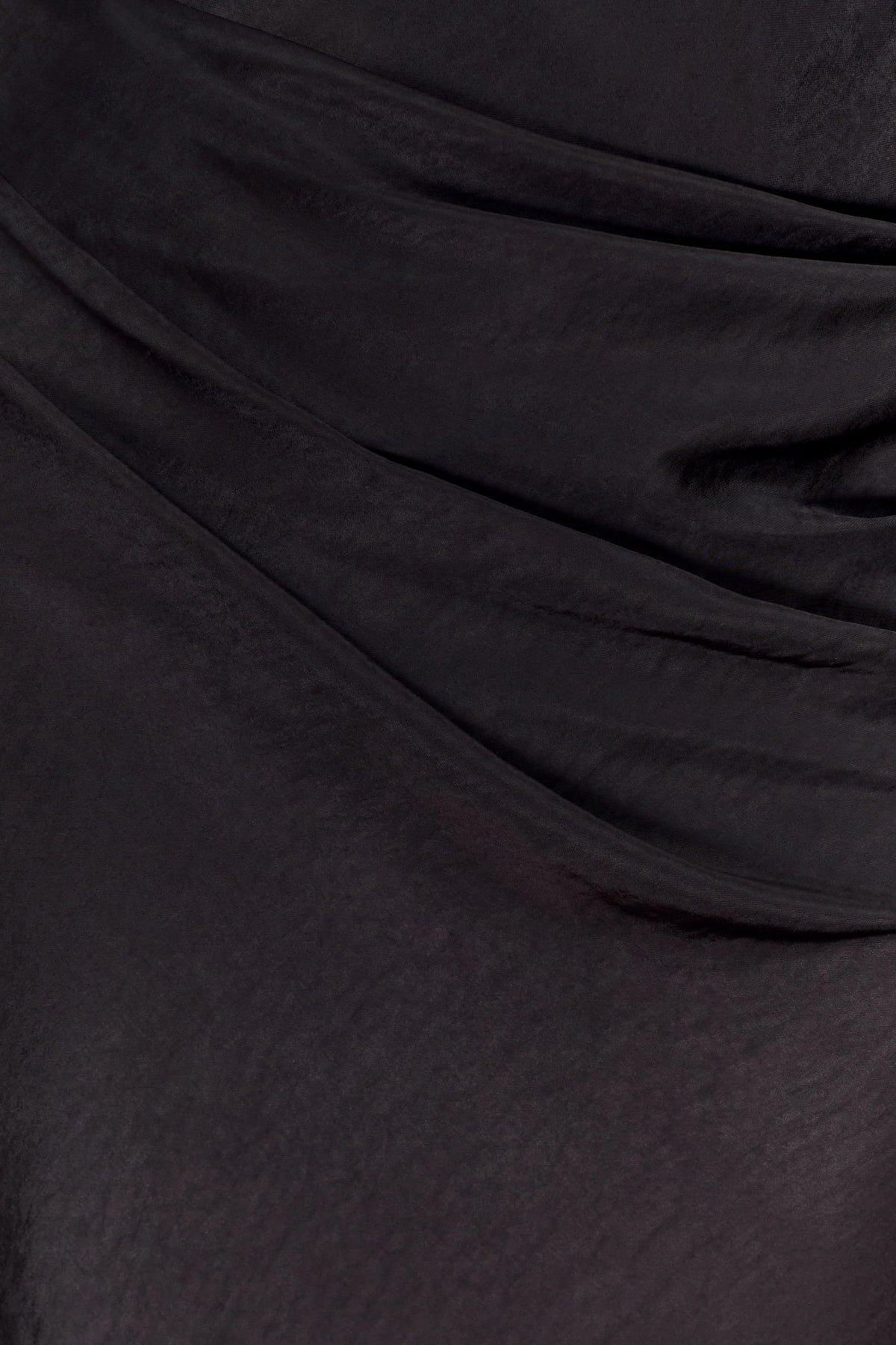 Iris Long Sleeve Satin Maxi Dress Black