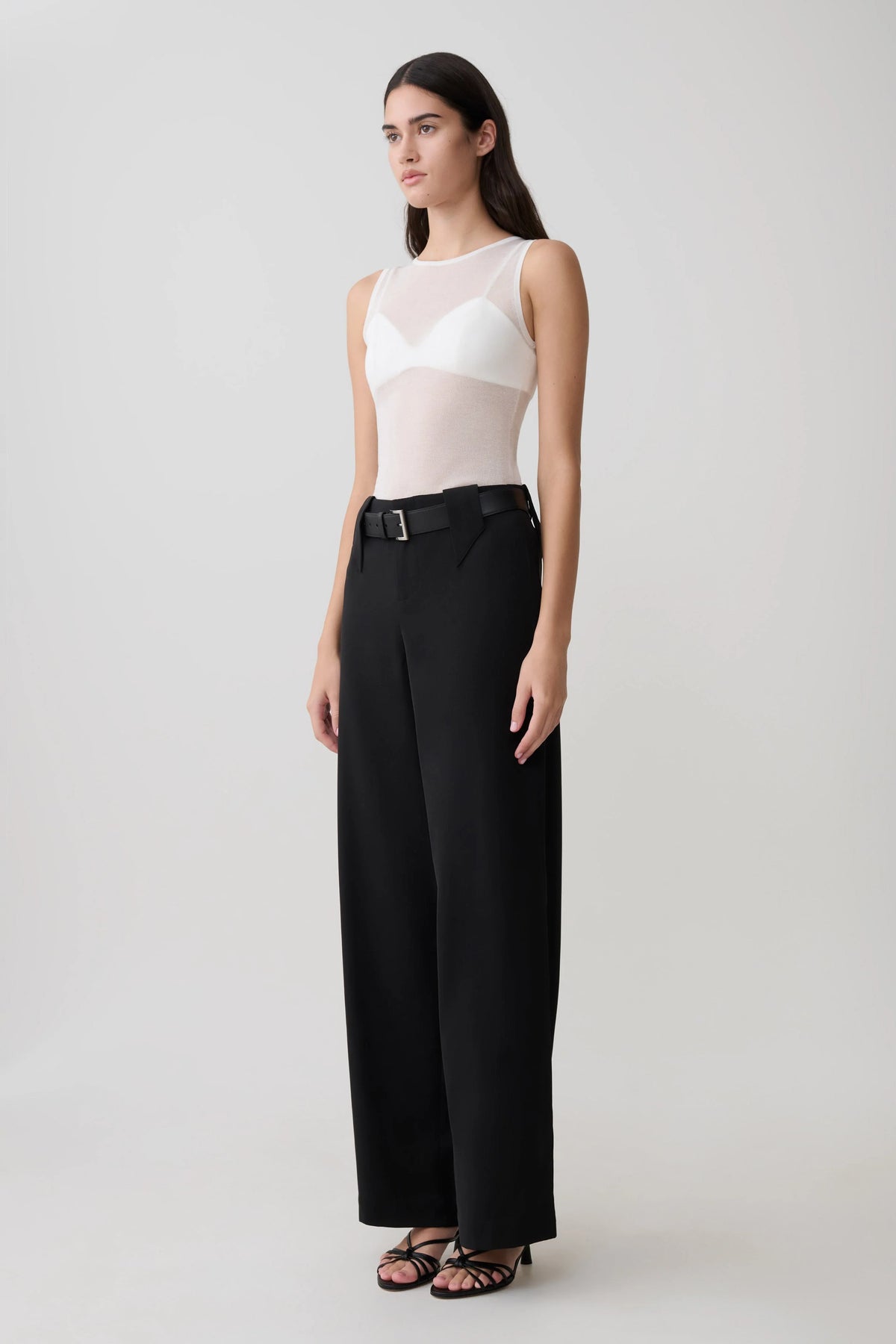 Arlo Wide Leg Suiting Trouser Black