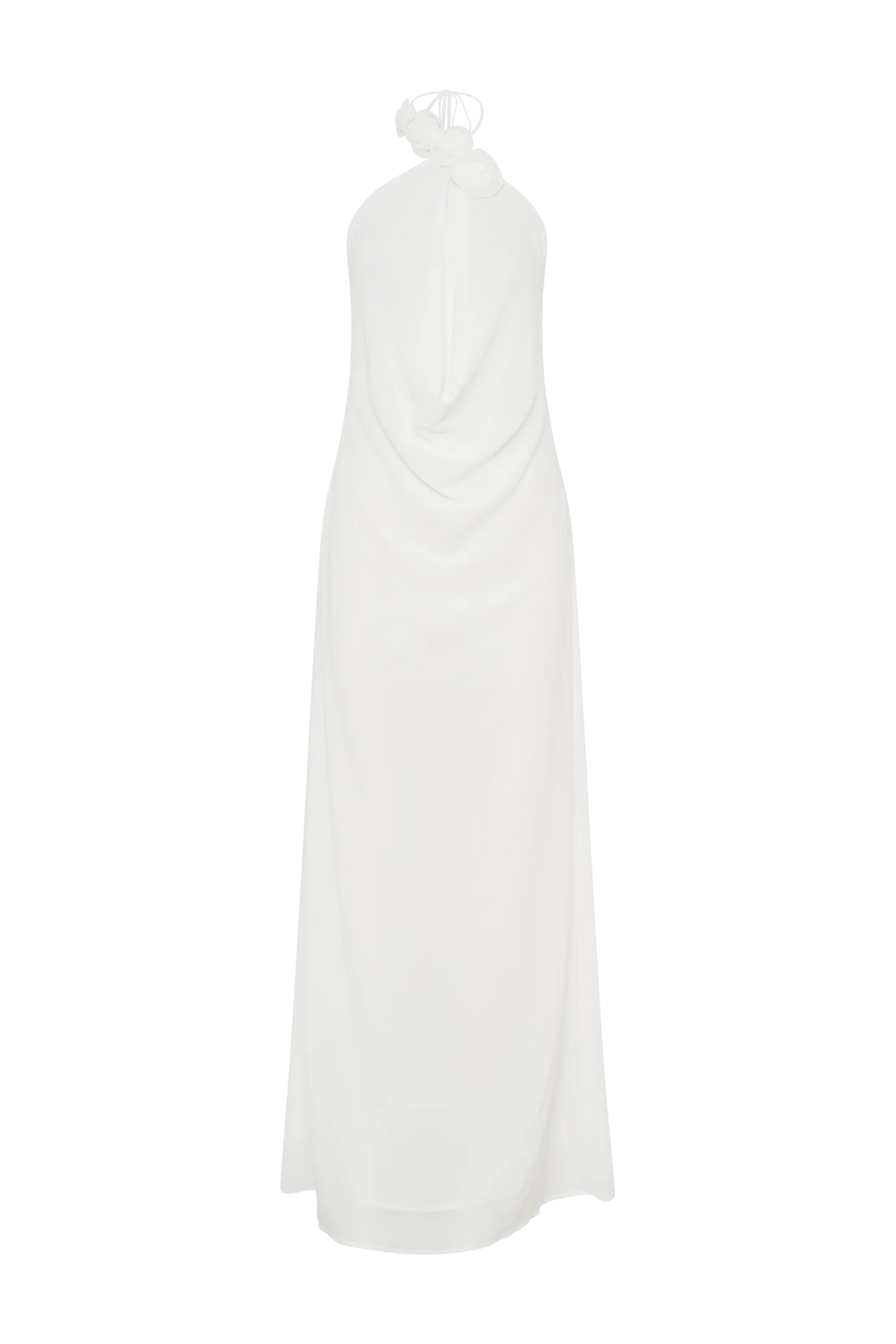 Rosalia Cowl Neck Maxi Dress White