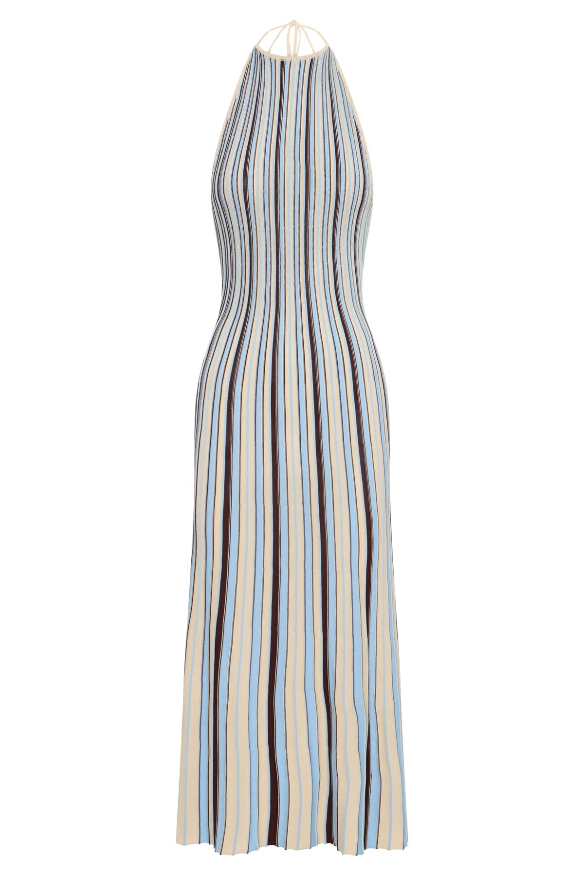 Dalani Halterneck Knit Midi Dress Blue Chocolate