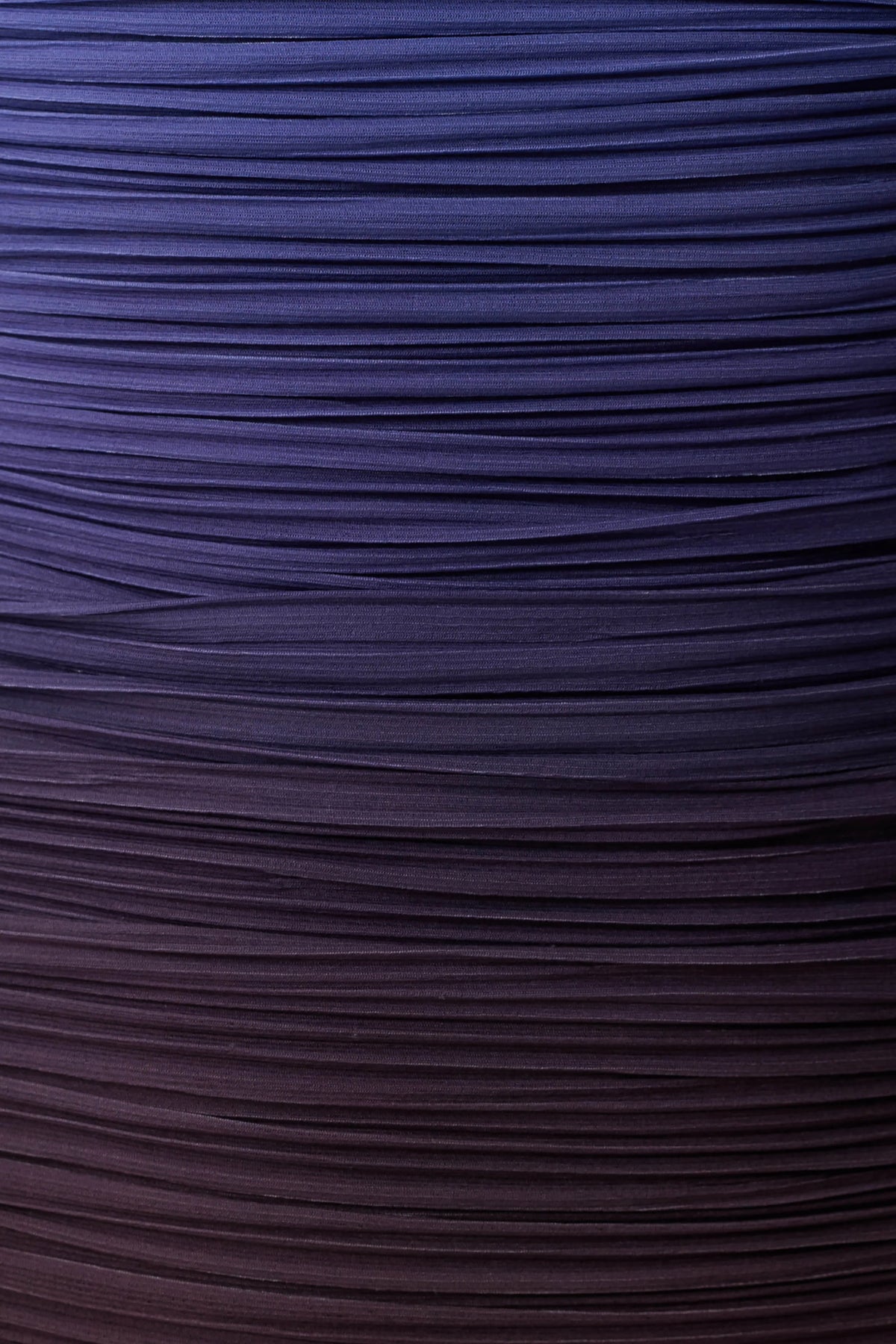 Azizi Pleated Halter Midi Dress Chocolate Blue Ombre Print