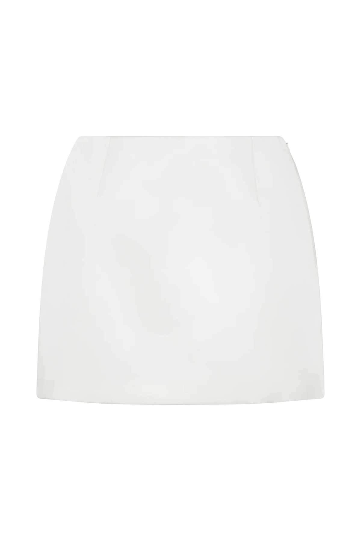 Adeline Satin Mini Skirt White