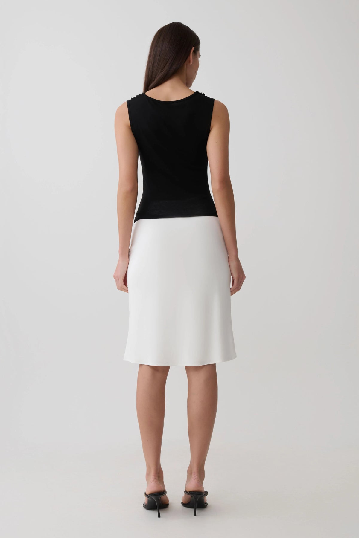 Ciaran Sleeveless Sheer Top Black