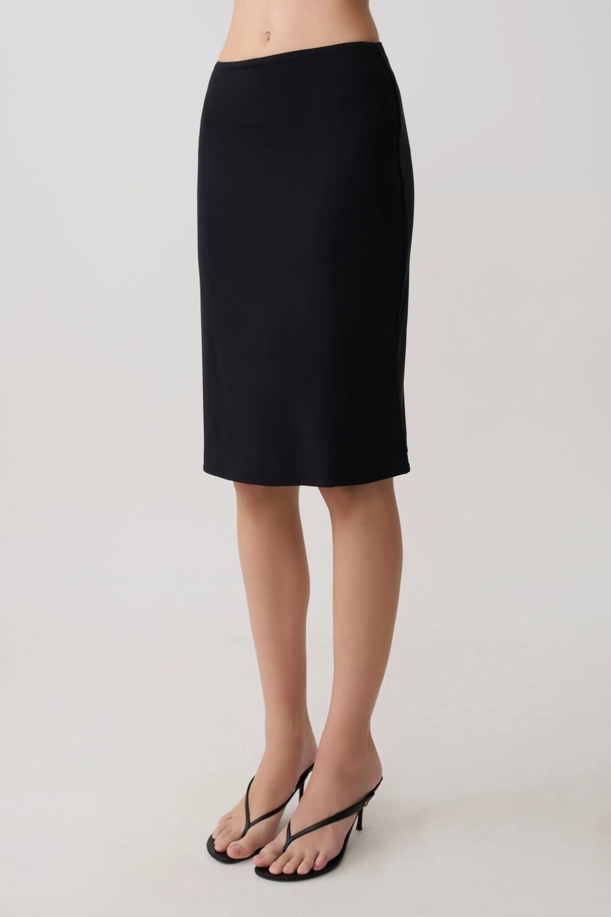 Greer Knee Length Skirt Black