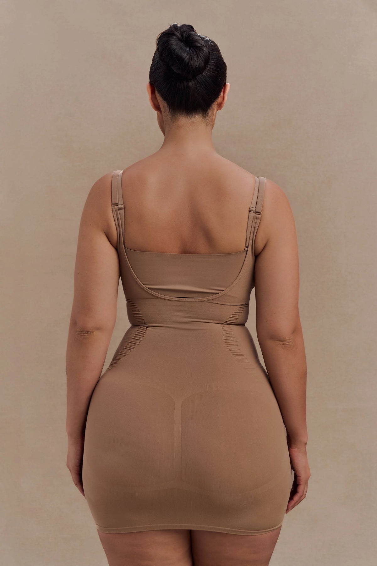 Jocelyn Backless Shapewear Mini Dress Latte