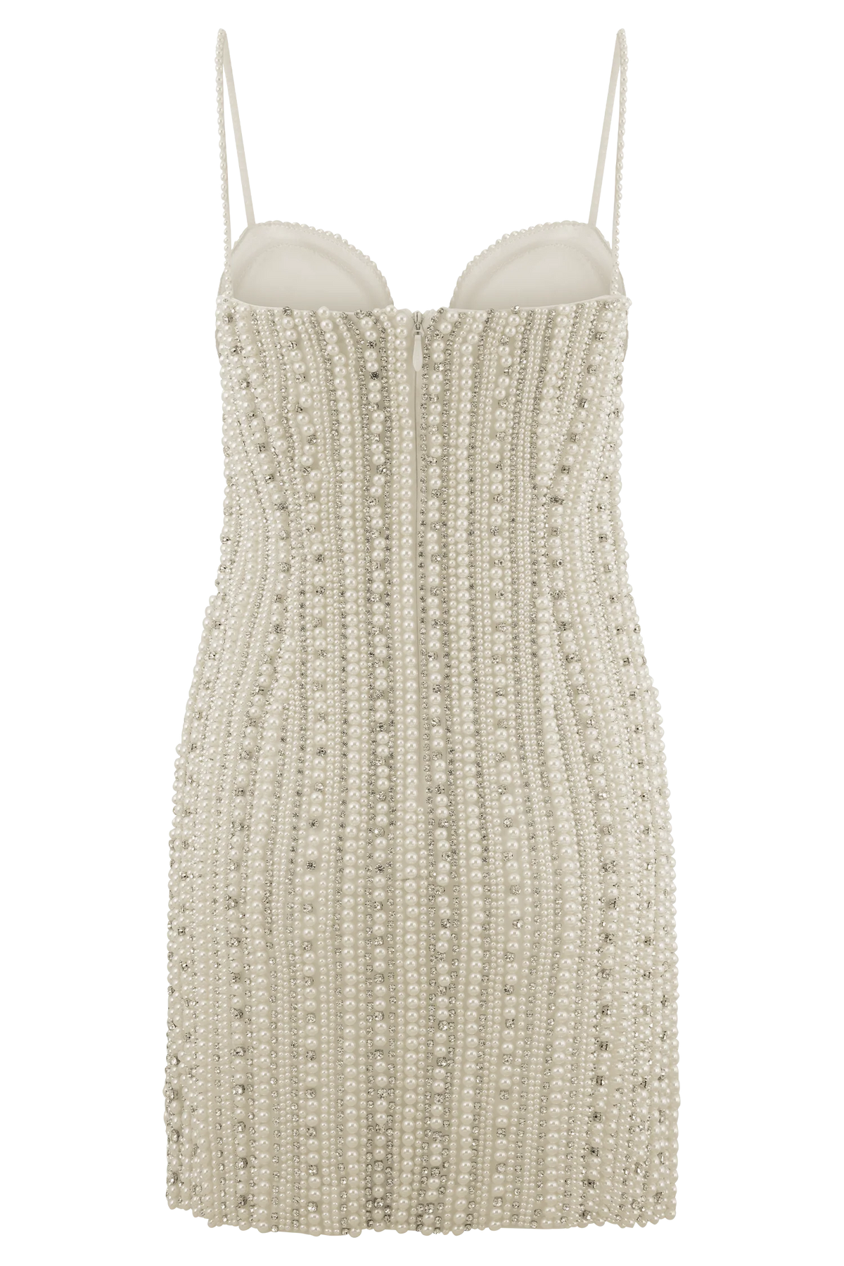 Naveena Embellished Mini Dress Silver