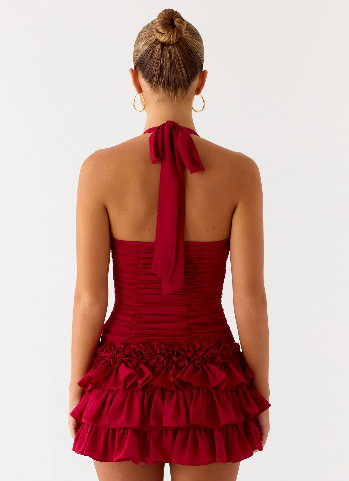 Someone Else Mini Skort Dark Cherry