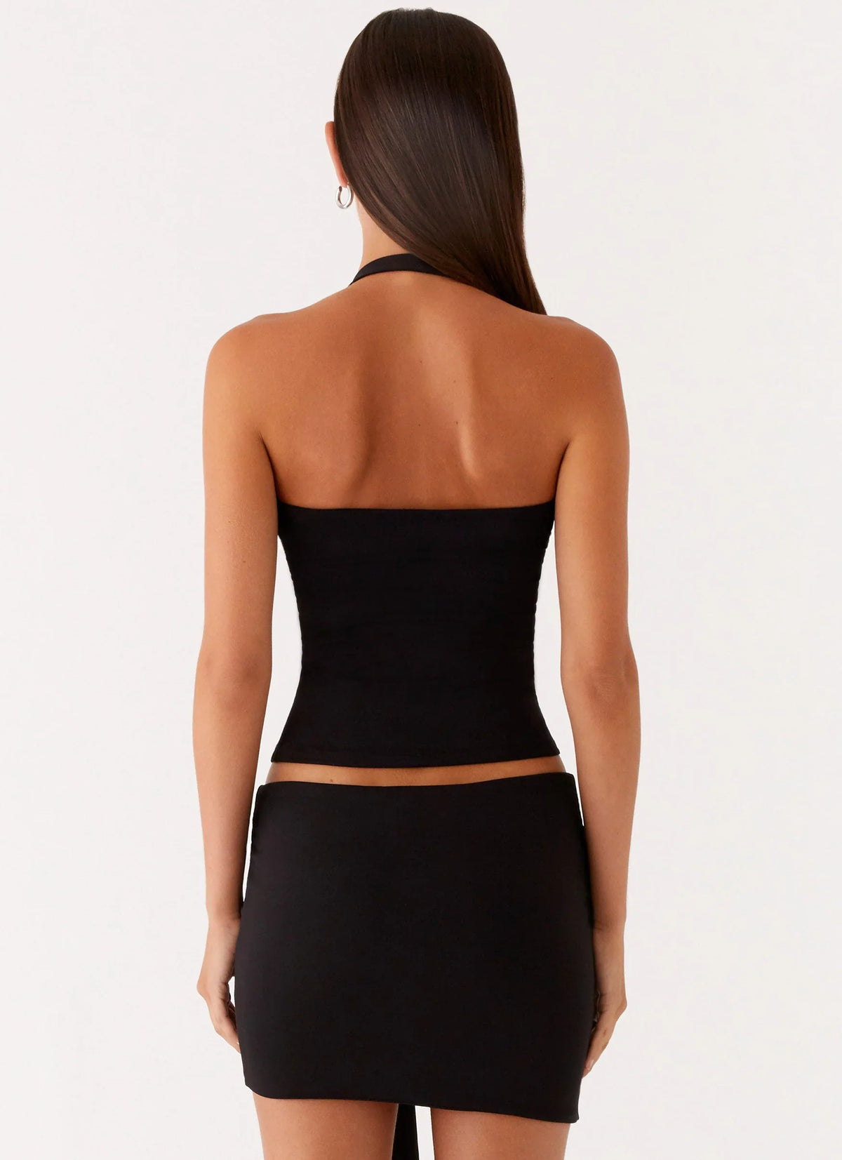 Lucent Mini Skirt Black