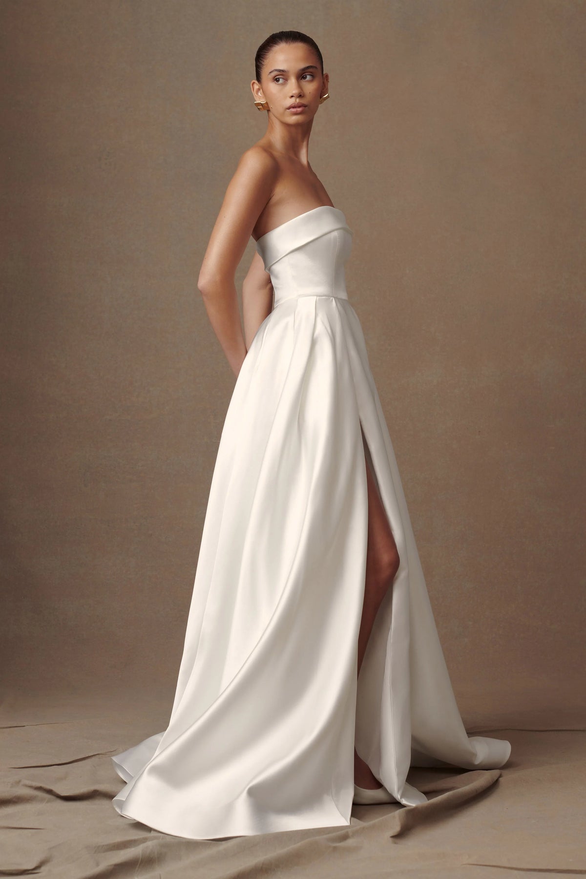 Eileen Strapless Wedding Gown White