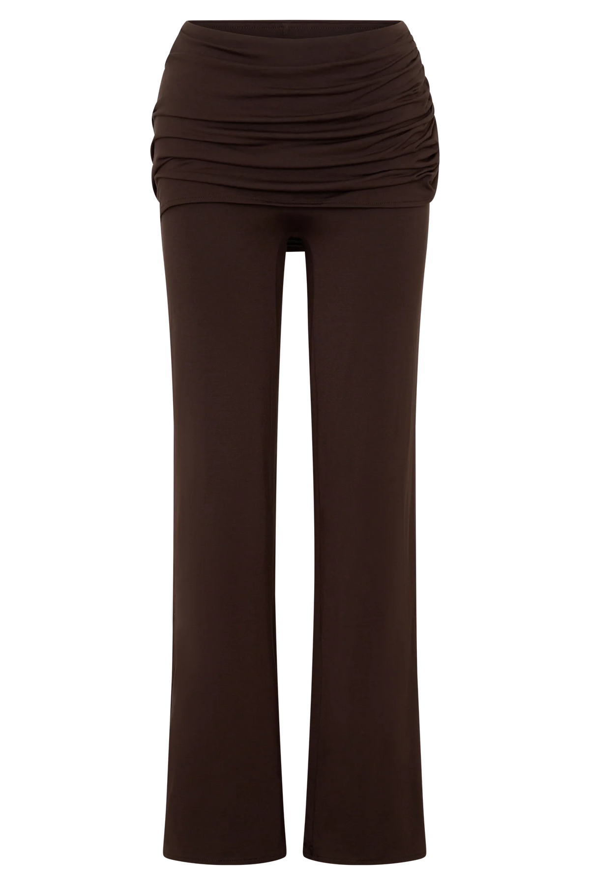 Keaton Modal Straight Leg Overlay Pant Espresso
