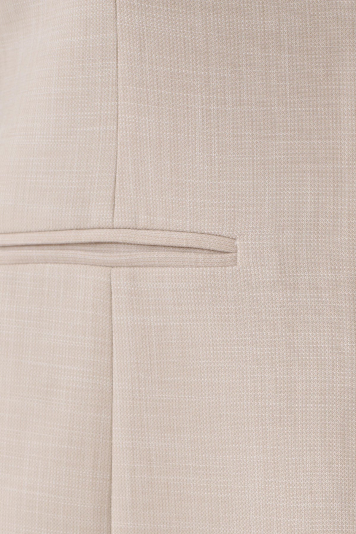 Solenne Collarless Suiting Blazer Natural Marle