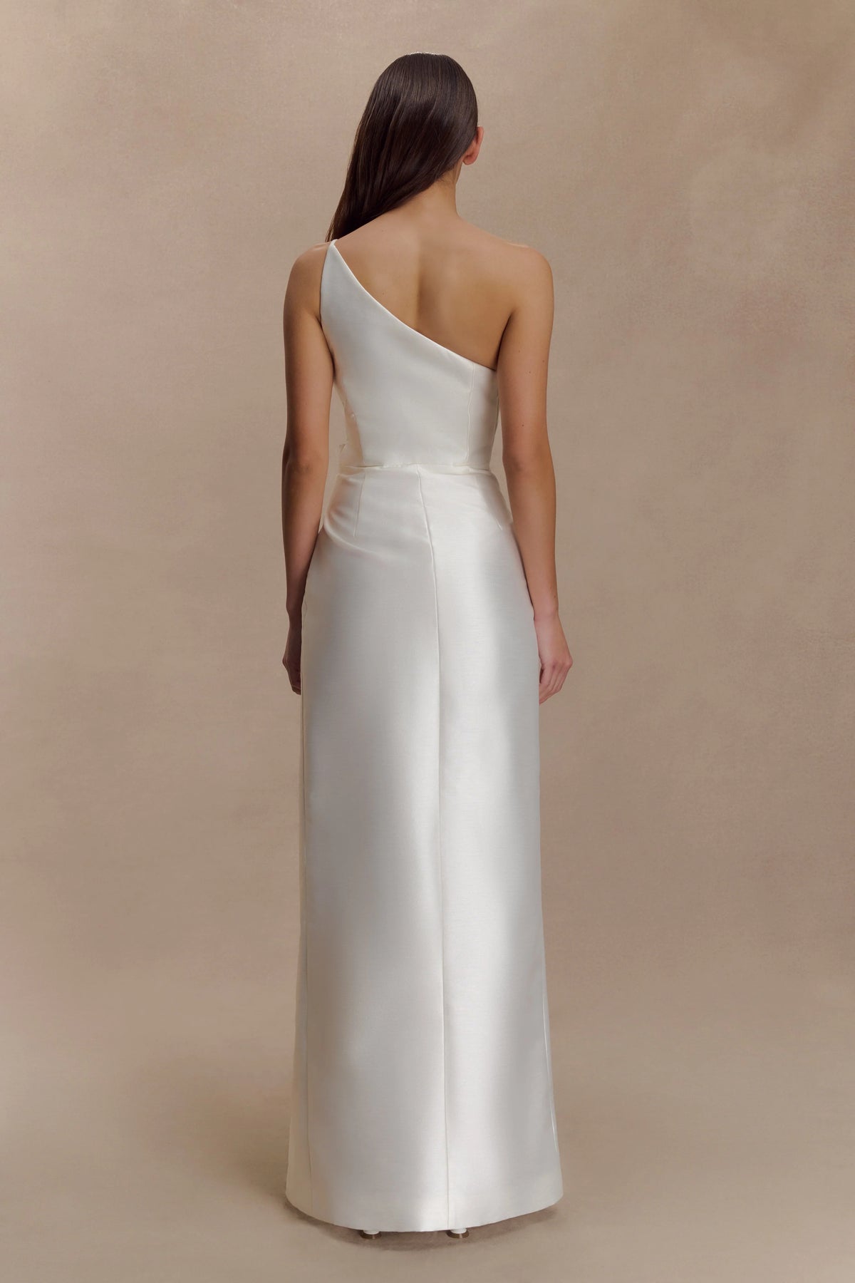 Francine One Shoulder Maxi Dress Ivory