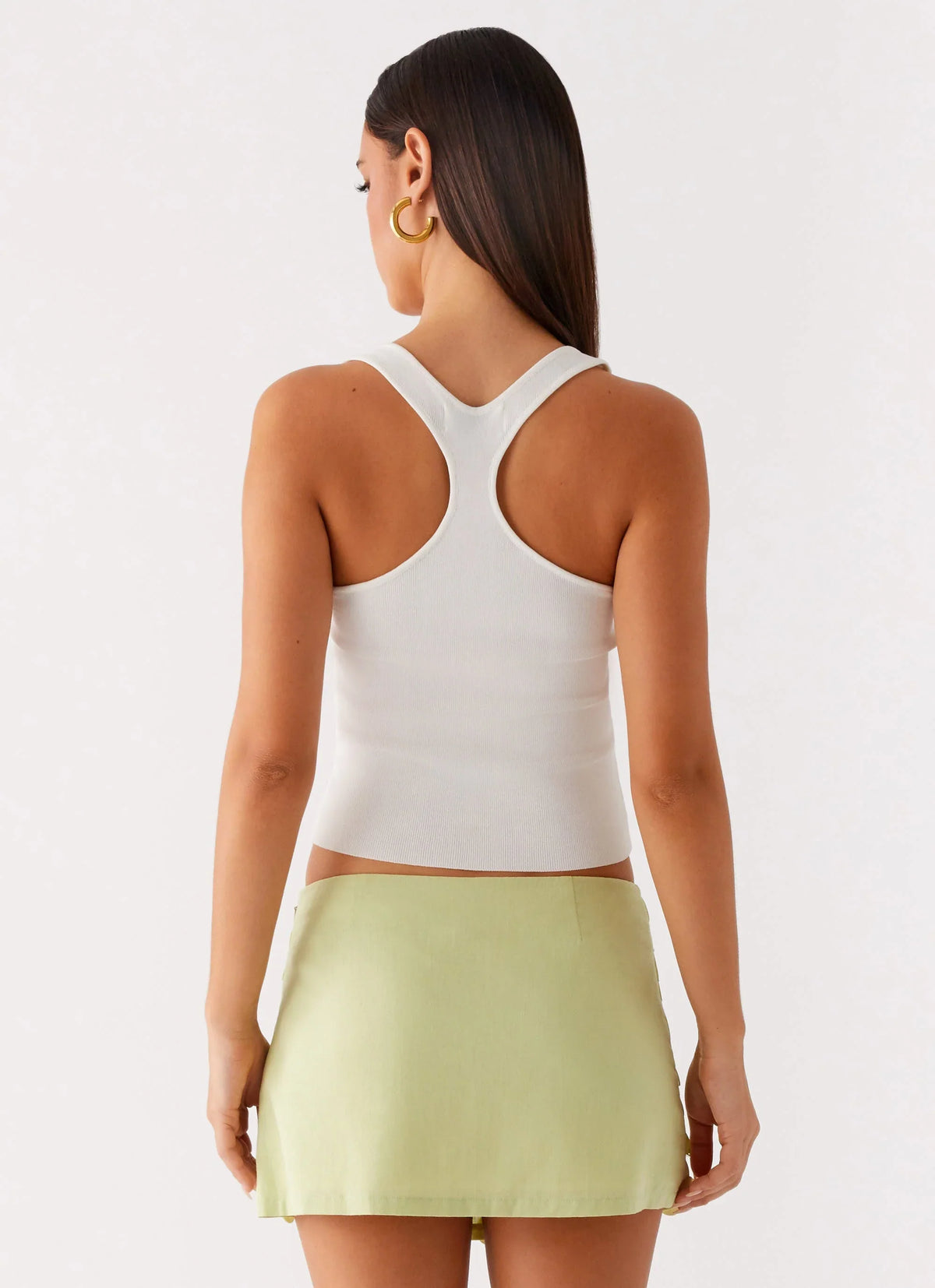Movie Star Mini Skirt Lime Green
