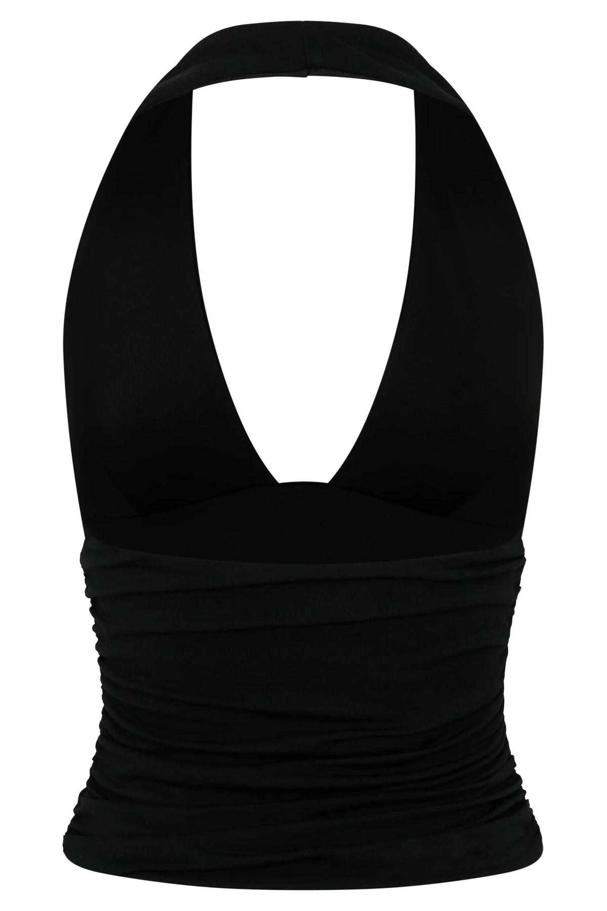 Peregrine Modal Gathered Halter Top Black