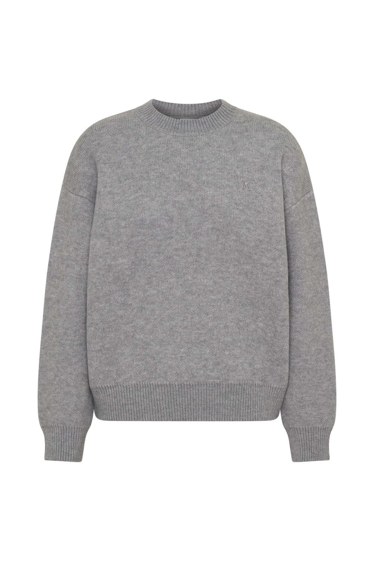 Lulu Oversized Knit Jumper Grey Marle