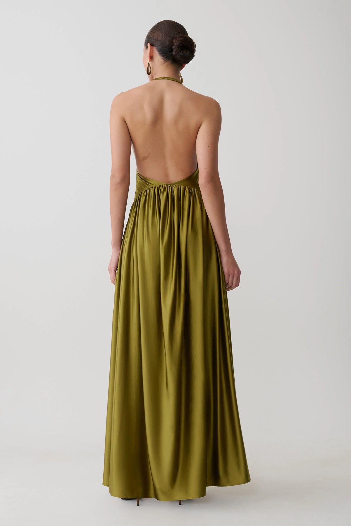 Cypress Halter Maxi Dress Olive