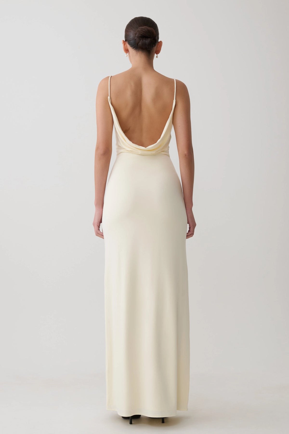 Joni Cowl Maxi Dress Ivory