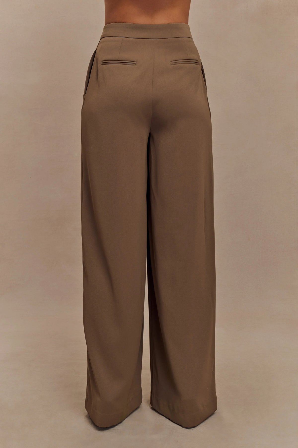Faith Suiting Wide Leg Pant Cacao Brown