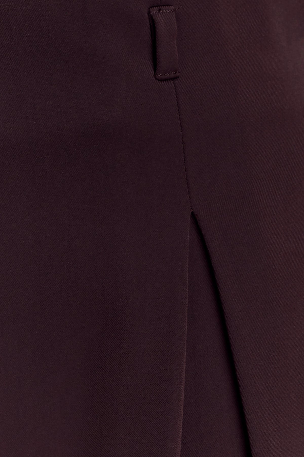 Simone Pleated Suiting Short Dark Chocolate