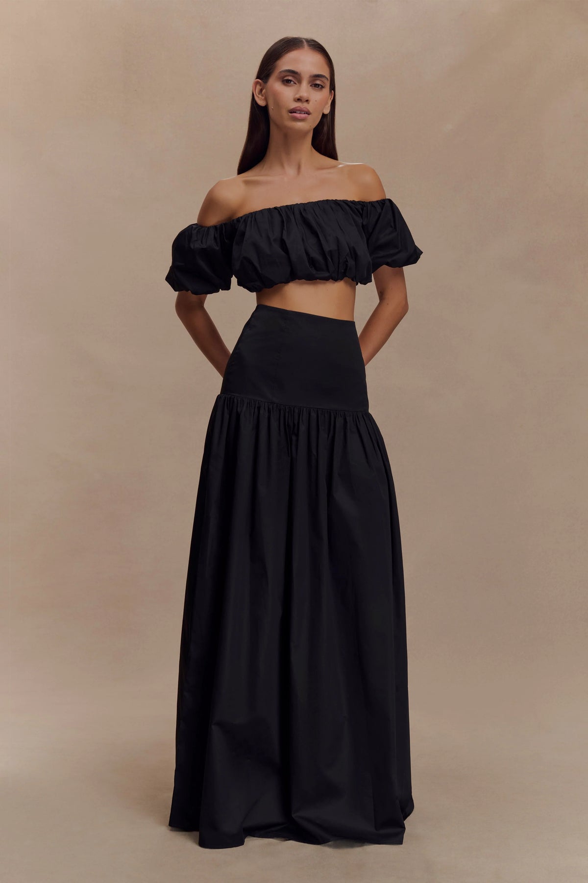 Autumn Maxi Skirt Black